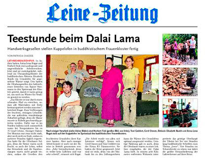 Teestunde beim Dalai Lama